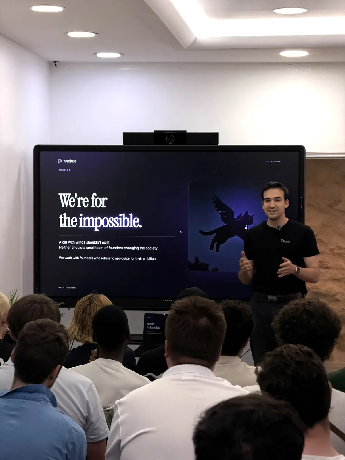 Fondateur swanbase en présentation