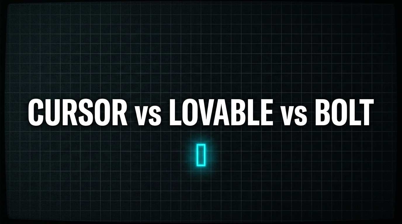 Comparatif des outils vibe coding Cursor, Lovable et Bolt.new pour fondateurs de startup