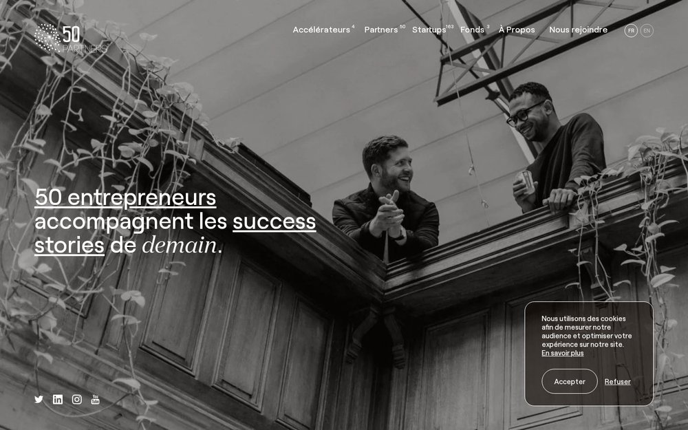 50 Partners - accélérateur Paris, mentorat par des entrepreneurs