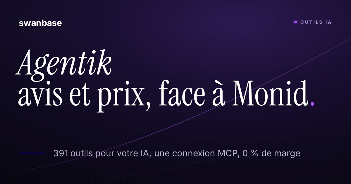Couverture swanbase de l'article sur Agentik face à Monid, le routeur d'outils MCP pour Claude et ChatGPT
