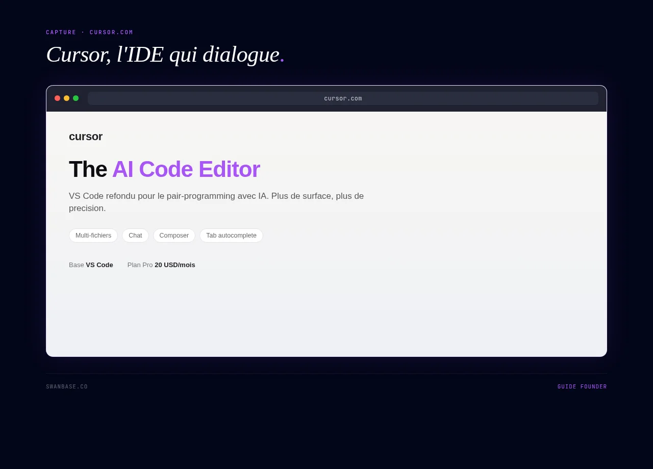 Cursor, l'IDE qui dialogue