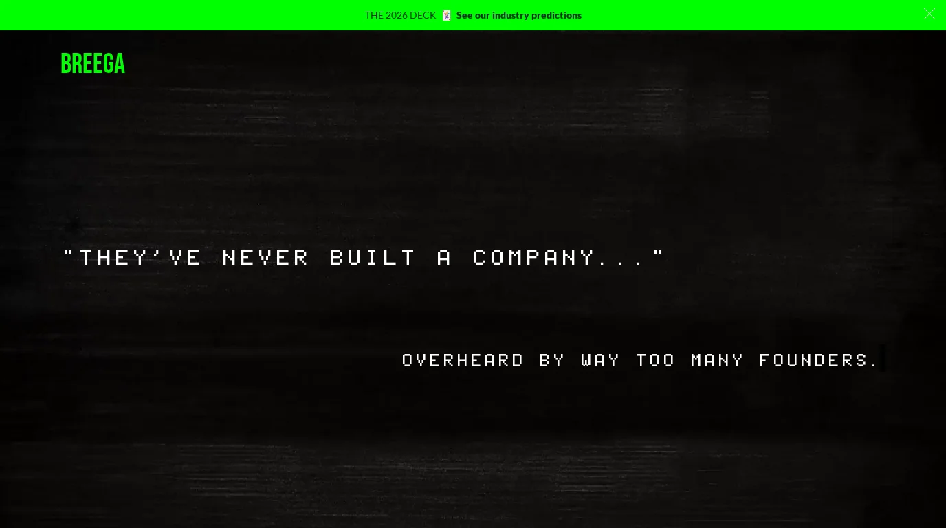Page d'accueil du site Breega (breega.com)