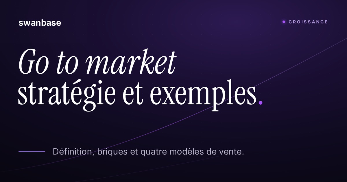Couverture swanbase de l'article sur la stratégie go to market et ses exemples