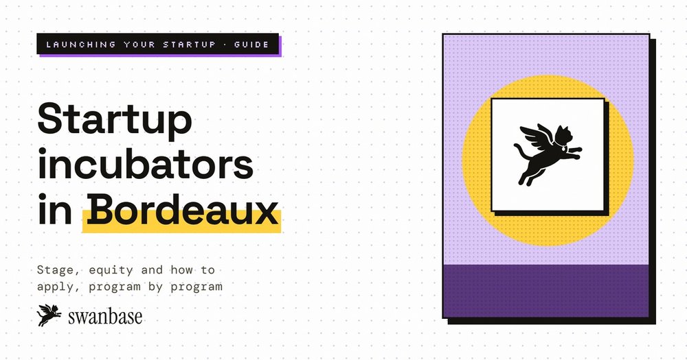 Bordeaux incubators, stage by stage: 9 programs compared by stage, duration, equity and application route