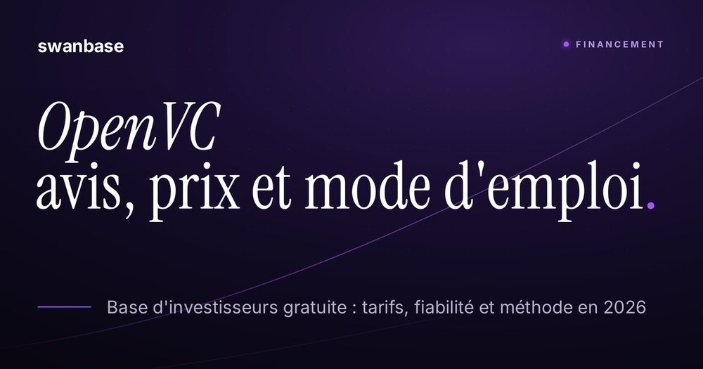 Couverture swanbase de l'avis sur OpenVC en 2026