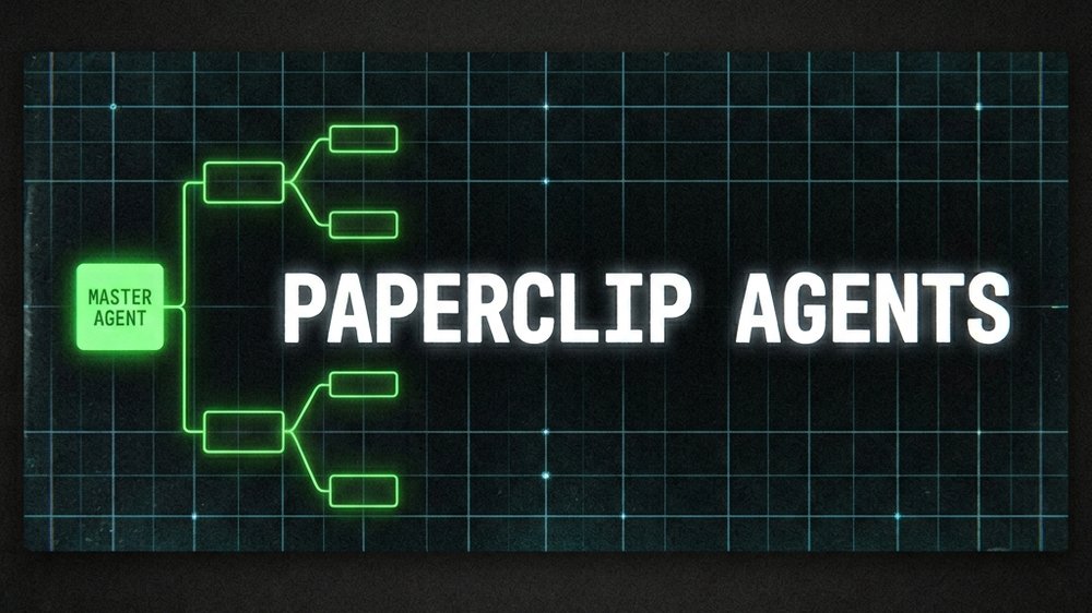 Interface Paperclip — orchestration d'agents IA avec org chart