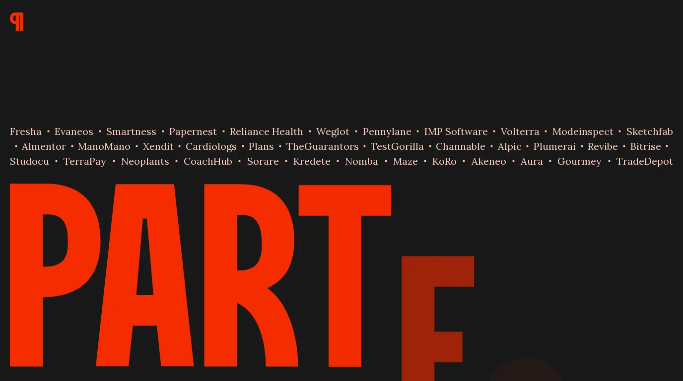 Page d'accueil du site Partech (partechpartners.com)