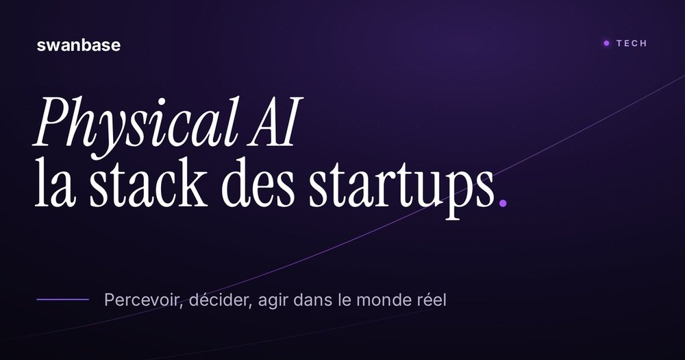 Physical AI, la stack des startups : percevoir, décider, agir dans le monde réel