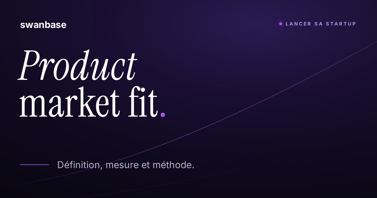 Bannière swanbase Product market fit : définition, mesure et méthode pour l'atteindre