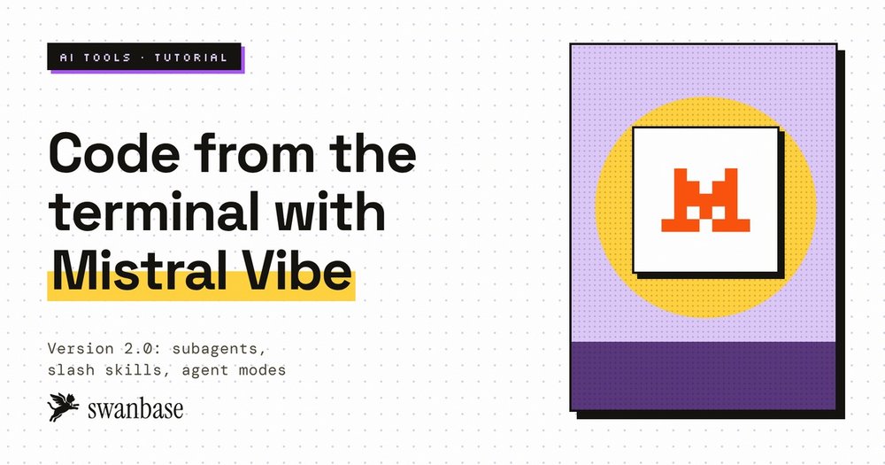 Mistral Vibe terminal interface generating code with AI